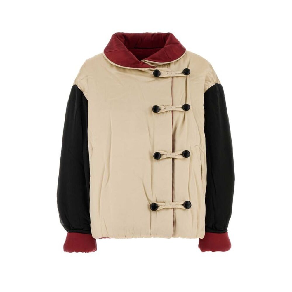 Isabel Marant Women Multicolor Silk Bleza Reversible Padded Jacket